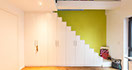 Hochbett Schrank Treppe weiß lackiert von der Schreinerei Tischler Eckel Eisenberg Kaiserslautern