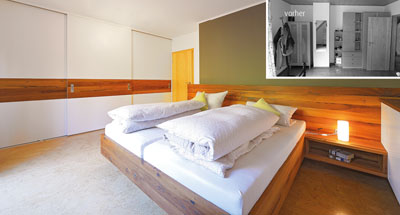 Badezimmer mit neuen Installationen, neuer Einrichtung und Neupositionierung der Badewanne von Schreinerei in Hanau Rodenbach Maintal